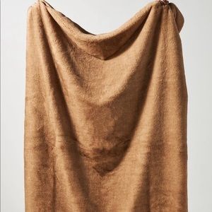 Anthropologie Aleksi Faux Fur Throw Blanket and Pillows